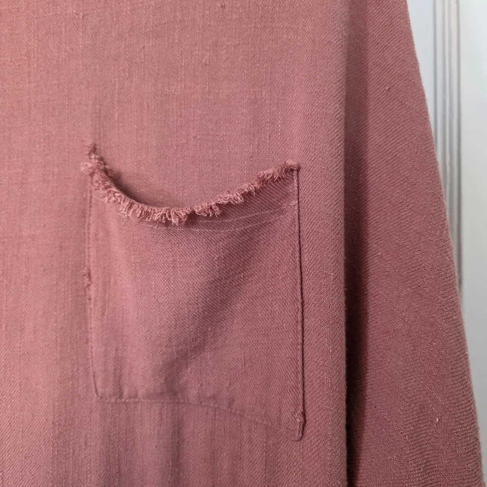 Umgee USA Linen Blend A-Line Dress – Size 2XL – Rose Clay - Picture 2 of 7